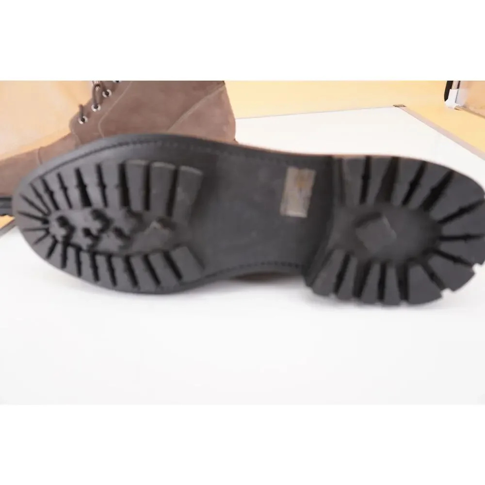 Allen Edmonds Briggs Suede Hiking Boots Size 13 New Grey Military $475 Lug